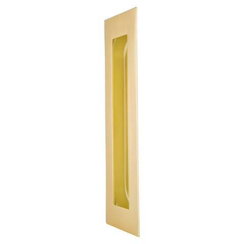 Gainsborough Flush Pull Rectangular 150mm Satin Brass 730FP150SB - primehardware