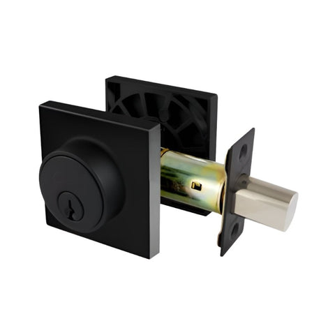 Gainsborough TradePro Dani Double Cylinder Deadbolt Matte Black 1450PRODANMBK - primehardware