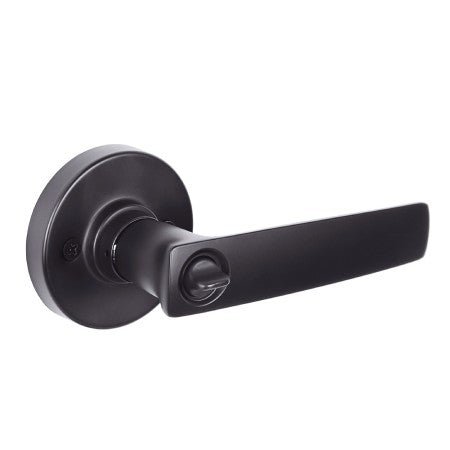 Gainsborough Neue Aurora Entrance Keyed In Lever Set Round Matte Black 1940AURMBS - primehardware