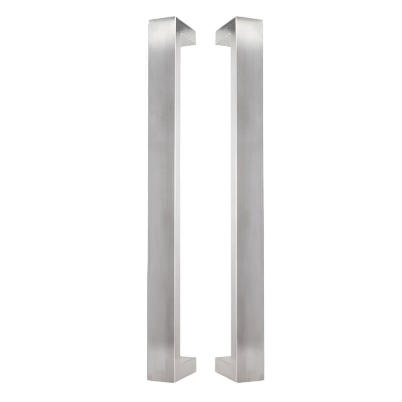 Gainsborough Oblong 600mm Pull Handle Entrance Set Stainless Steel OBL600PHENTSSK - primehardware
