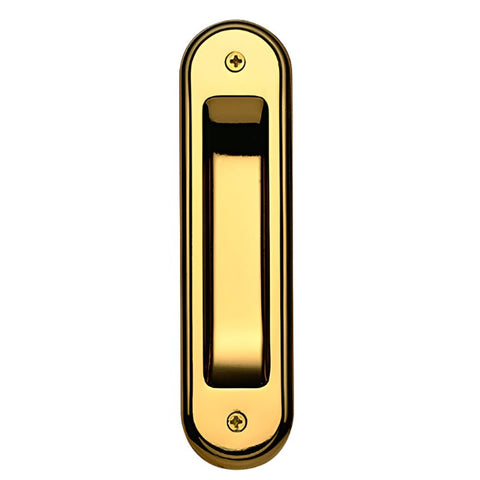 Gainsborough Flush Pull Radius Corner Bright Gold 390BGC - primehardware