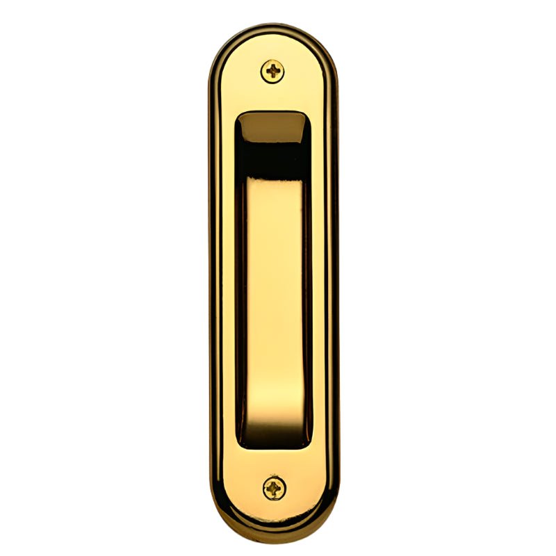 Gainsborough Flush Pull Radius Corner Bright Gold 390BGC
