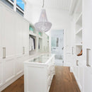 Zanda Mayfair Cabinet Handle Satin Brass & Chrome Polish - primehardware