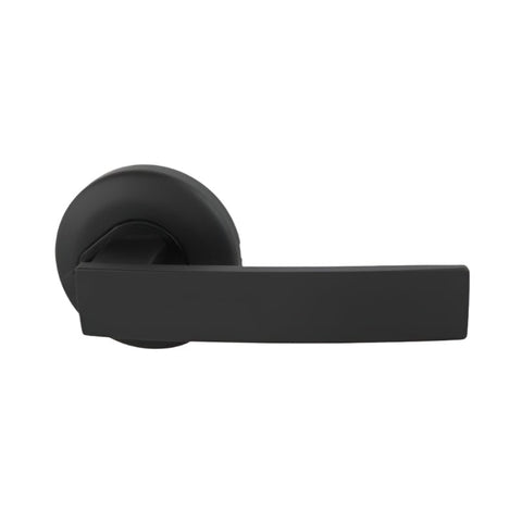 Gainsborough Neue Angular Passage Smooth Round Matte Black 1905ANGAMB - primehardware