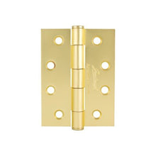 Gainsborough 100×75 mm Fixed‑Pin Hinge Satin Brass