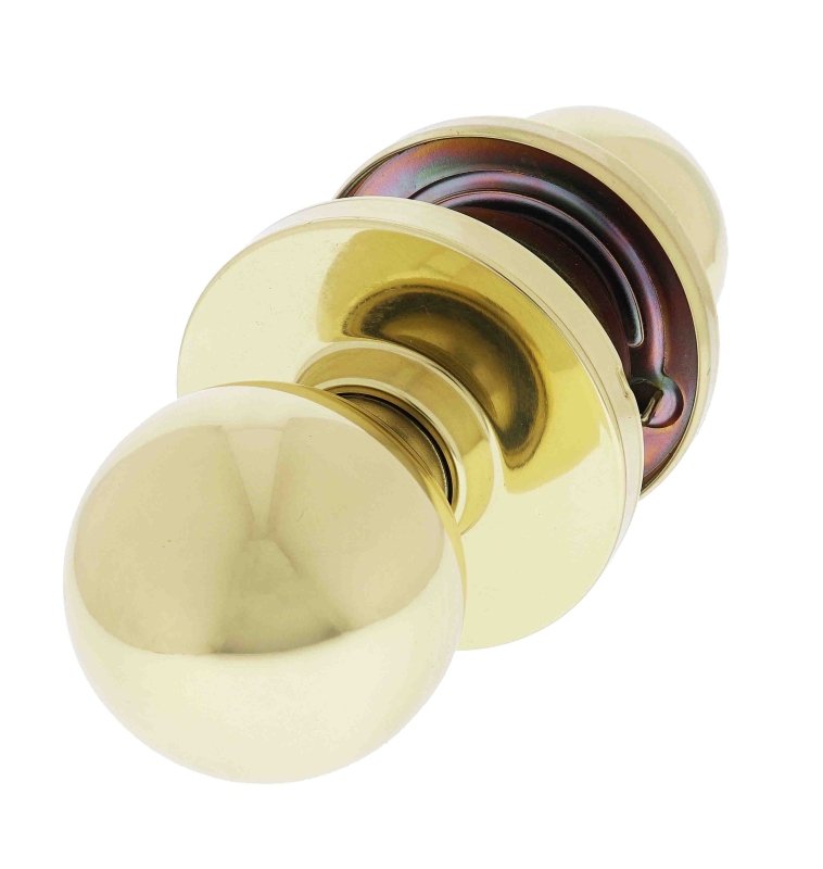 Carbine Epsom 3000 Cylindrical Passage set, 70mm backset, , Boxed, Polished Brass - primehardware