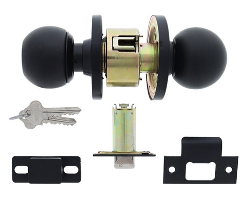 Carbine Epsom 3000 Cylindrical Classroom set, 70mm backset, C4 Keyed to Differ, Boxed, Matte Black - primehardware