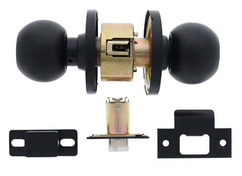 Carbine Epsom 3000 Cylindrical Privacy set, 60mm backset, , Boxed, Matte Black - primehardware