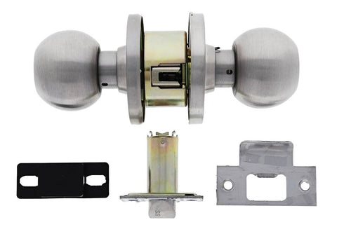 Carbine Epsom 3000 Cylindrical Privacy set, 70mm backset, , Display Pack, Satin Stainless Steel - primehardware