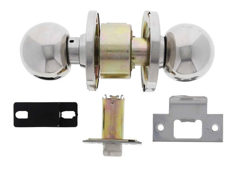 Carbine Epsom 3000 Cylindrical Passage set, 70mm backset, , Boxed, Polished Stainless Steel - primehardware