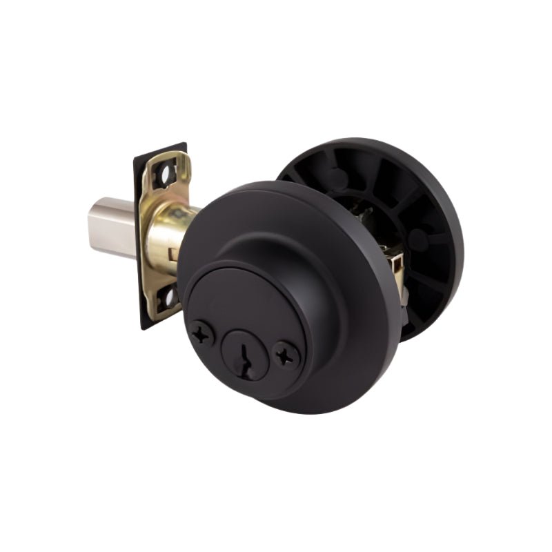 Gainsborough TradePro Cass Double Cylinder Deadbolt Matte Black 1450PROCASMBK - primehardware