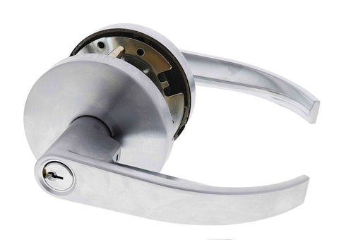 Carbine Doncaster 7000 Cylindrical Classroom set, Disability Lever, 70mm backset, C4 Keyed to Differ, Boxed, Brushed Satin Chrome - primehardware