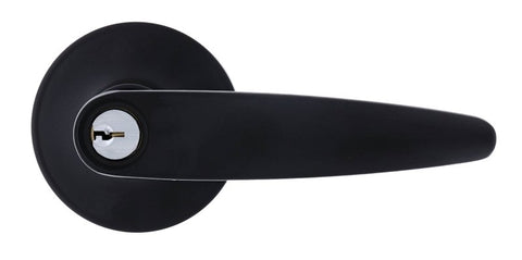 Carbine Kingston SL7000 Tiebolt Standard Entrance Lever set, C4 Keyed to Differ, Boxed, Matte Black - primehardware