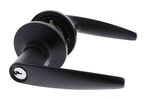 Carbine Kingston SL7000 Tiebolt Standard Entrance Lever set, C4 Keyed to Differ, Boxed, Matte Black - primehardware