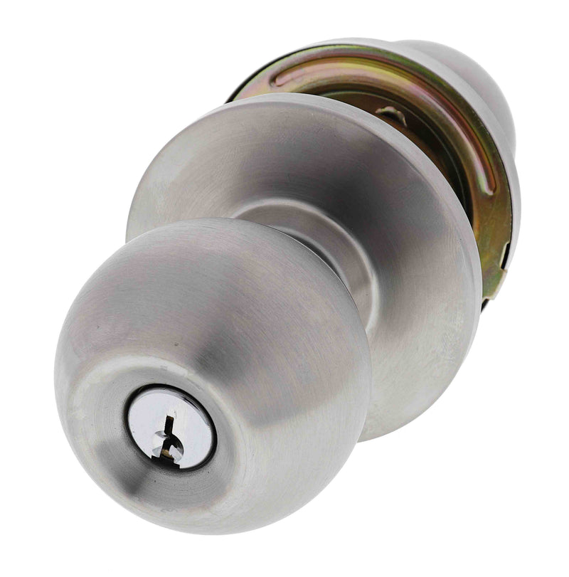 Carbine Epsom 3000 Cylindrical Double Cylinder Vestibule set, 60mm backset, C4 Keyed to Differ, Boxed, Satin Stainless Steel