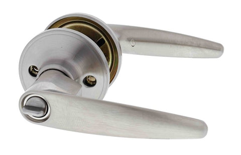 Carbine Kingston SL7000 Tiebolt Standard Entrance Lever set, C4 Keyed to Differ, Display Pack, Stainless Steel - primehardware