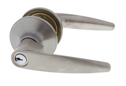 Carbine Kingston SL7000 Tiebolt Standard Entrance Lever set, C4 Keyed to Differ, Display Pack, Stainless Steel - primehardware