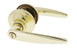 Carbine Kingston SL7000 Tiebolt Standard Privacy Lever set, , Boxed, Polished Brass - primehardware