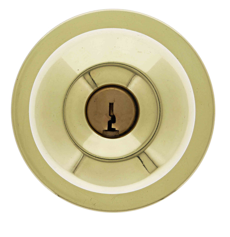 Carbine Epsom 3000 Cylindrical Entrance set, 70mm backset, C4 Keyed to Differ, Boxed, Polished Brass