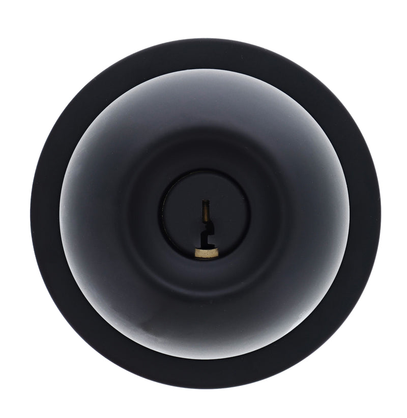 Carbine Epsom 3000 Cylindrical Entrance set, 70mm backset, C4 Keyed to Differ, Boxed, Matte Black
