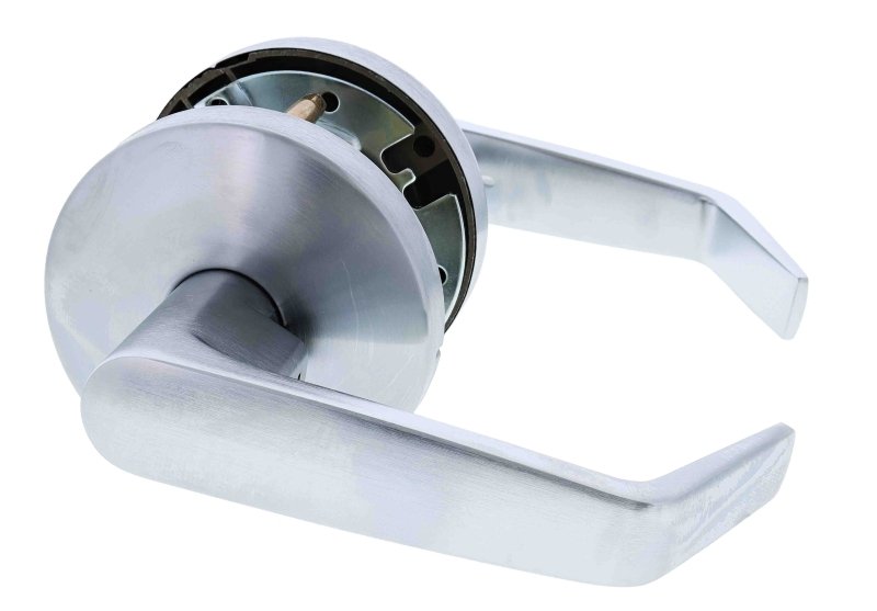 Carbine Doncaster 7000 Cylindrical Passage set, Disability Lever, 70mm backset, , Boxed, Brushed Satin Chrome - primehardware