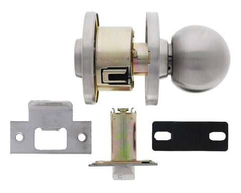 Carbine Epsom 3000 Cylindrical Half Cupboard Latch Set set, 70mm backset, , Boxed, Satin Stainless Steel - primehardware