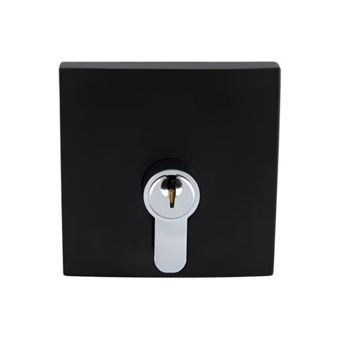 Gainsborough Neue Double Cyclinder Deadbolt Smooth Square Matte Black 1851SMMBK - primehardware