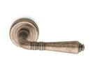 Zanda Winchester Balmain Lever Door Handle – 54mm – Rustic Brass - primehardware
