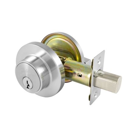 Gainsborough TradePro Cass Single Cylinder Deadbolt Satin Chrome 1445PROCASSCK - primehardware