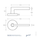 Gainsborough Avant QuickFix Alba Passage Lever Set with Latch Satin Brass