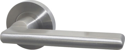 Zanda Jet Lever Door Handle on 55mm Round Rose – 304 Stainless Steel - primehardware