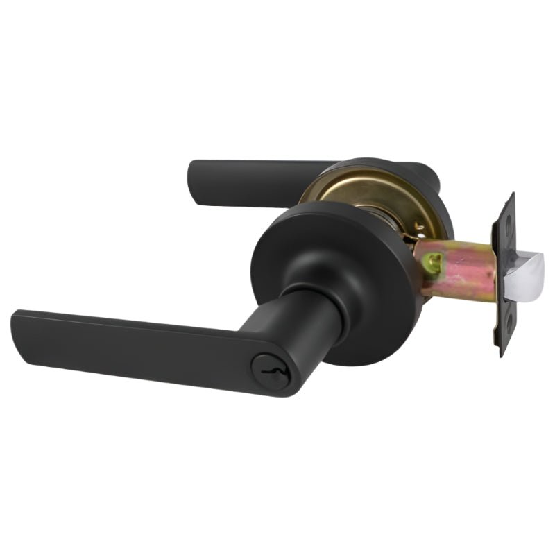 Gainsborough TradePro Bela Entrance Key In Lever Set Matte Black 1440PROBELMBK