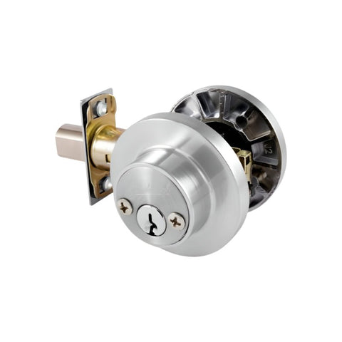 Gainsborough TradePro Cass Double Cylinder Deadbolt Satin Chrome 1450PROCASSCK - primehardware