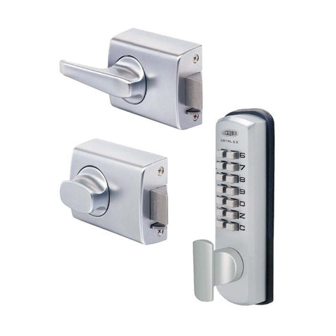 LOCKWOOD 002 DIGITAL LOCK SET FOR METAL AND TIMBER DOORS - AVAILABLE IN VARIOUS FUNCTIONS - primehardware