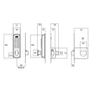 LOCKWOOD 002 DIGITAL LOCK SET FOR METAL AND TIMBER DOORS - AVAILABLE IN VARIOUS FUNCTIONS - primehardware