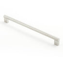 CASTELLA LINEAR FLUTE KITCHEN CABINET HANDLE SATIN STAINLESS STEEL - AVAILABLE IN VARIOUS SIZES
