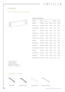 CASTELLA LINEAR PLANAR CABINET HANDLE DULL BRUSHED NICKEL 22MM