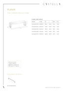 CASTELLA LINEAR PLANAR CABINET HANDLE DULL BRUSHED NICKEL 22MM