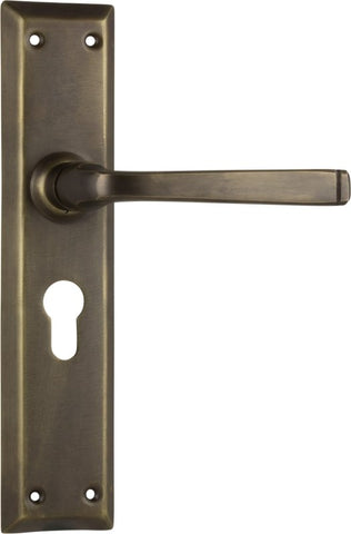TRADCO MENTON LEVER DOOR HANDLE ON LONG BACKPLATE - CUSTOMISE TO YOUR NEEDS