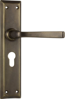 Tradco Menton Lever Door Handle on Long Backplate | 9 Finishes Available