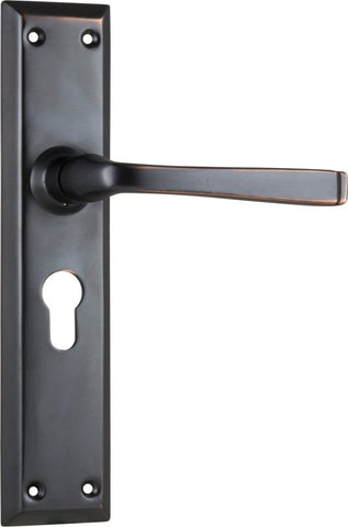 TRADCO MENTON LEVER DOOR HANDLE ON LONG BACKPLATE - CUSTOMISE TO YOUR NEEDS