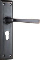TRADCO MENTON LEVER DOOR HANDLE ON LONG BACKPLATE - CUSTOMISE TO YOUR NEEDS