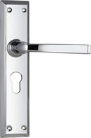 TRADCO MENTON LEVER DOOR HANDLE ON LONG BACKPLATE - CUSTOMISE TO YOUR NEEDS