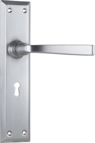 TRADCO MENTON LEVER DOOR HANDLE ON LONG BACKPLATE - CUSTOMISE TO YOUR NEEDS