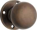 TRADCO RETRO FIT MORTICE KNOB ON ROUND ROSE PAIR