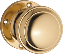 Tradco Door Knob Milton Style Solid Brass – Round Rose Pair