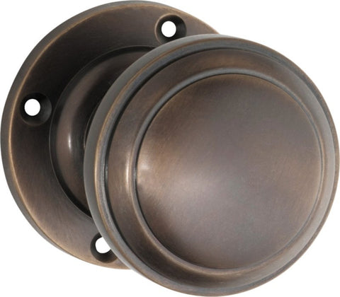 TRADCO MILTON KNOB ON ROUND ROSE PAIR