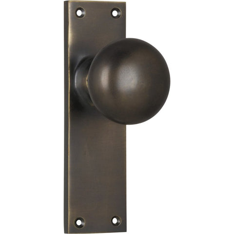 TRADCO VICTORIAN KNOB ON LONG BACKPLATE
