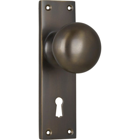 TRADCO VICTORIAN KNOB ON LONG BACKPLATE