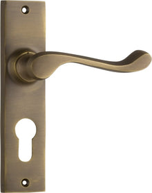 Tradco Fremantle Lever Door Handle on Rectangular Backplate | 6 Finishes Available
